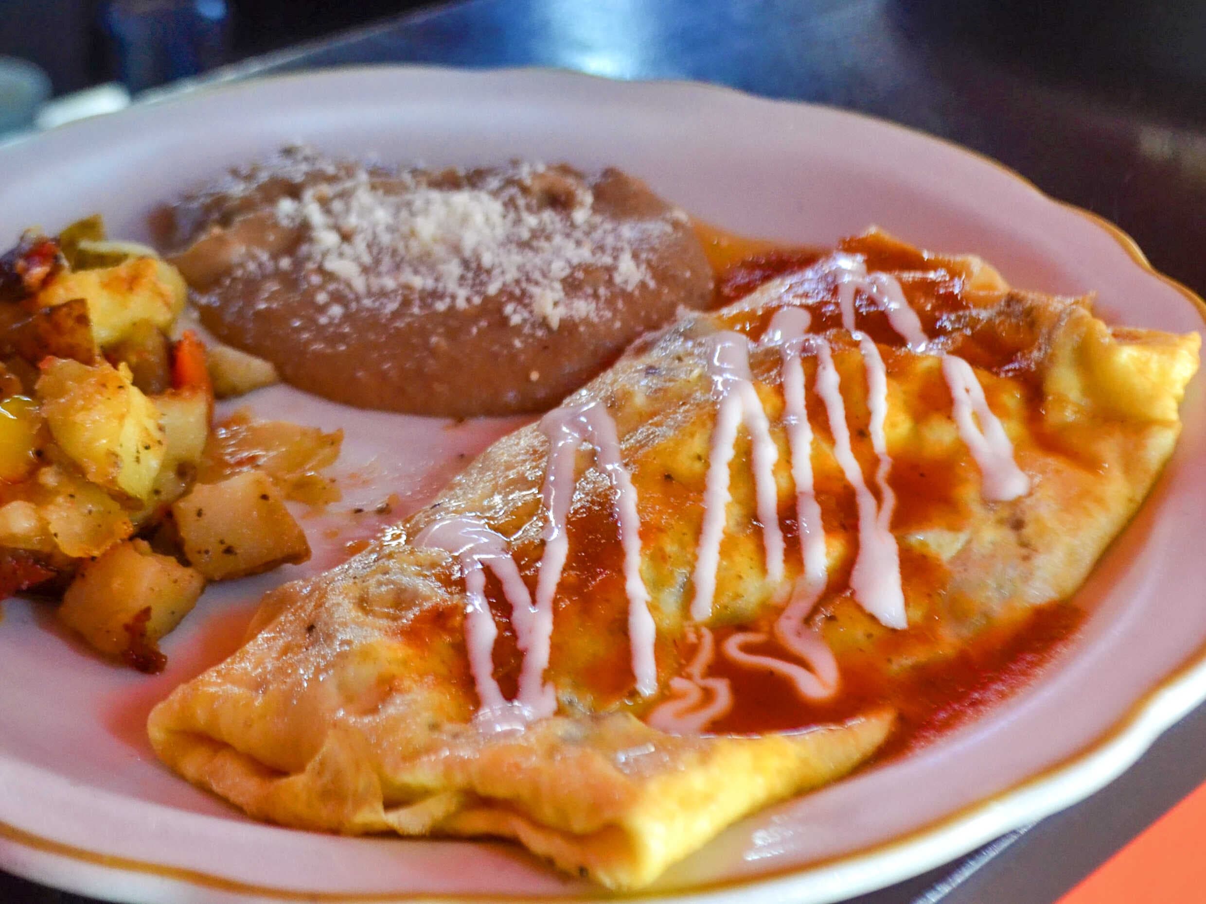 Omelette de Carne Asada