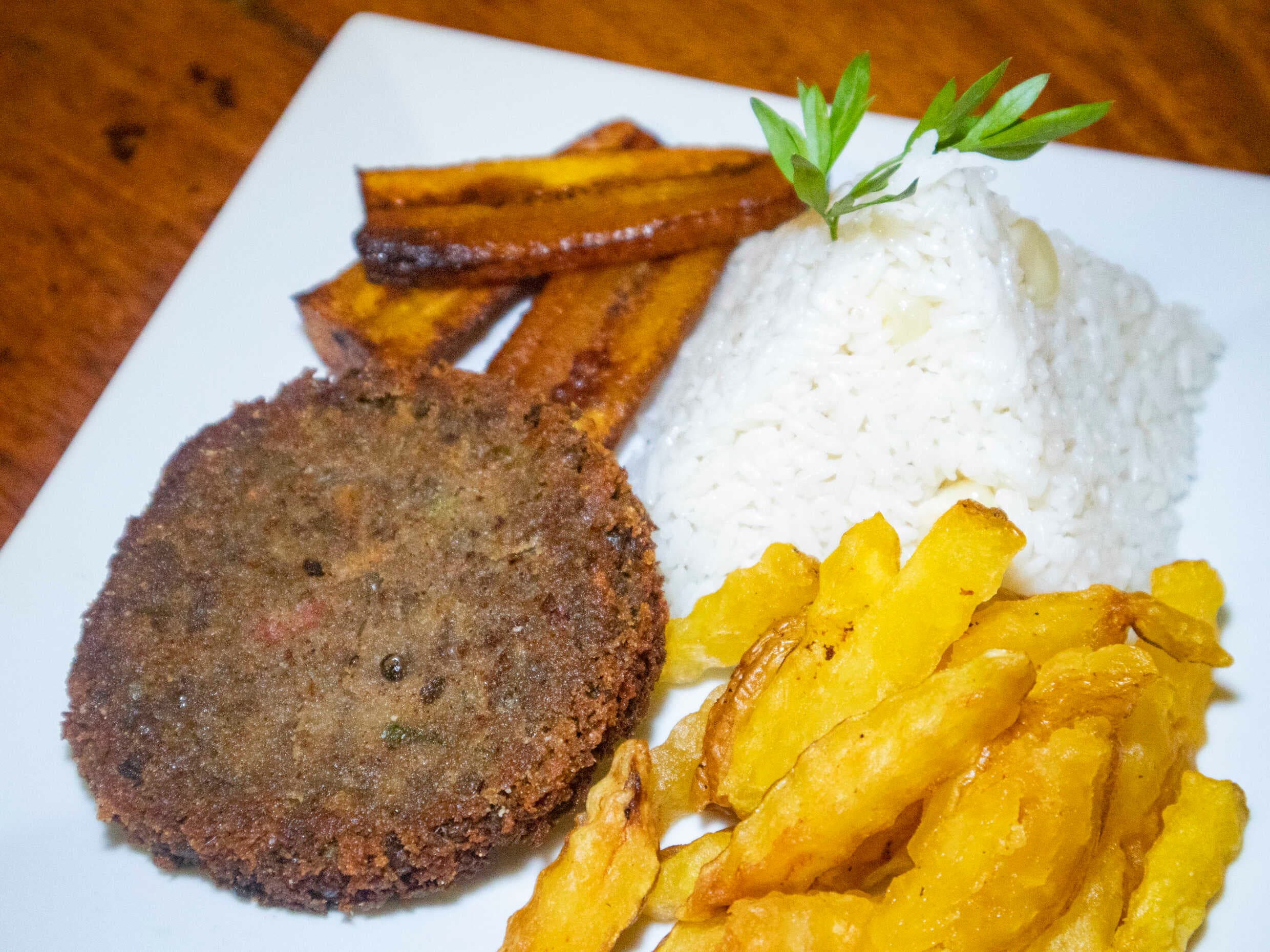 Hamburguesa de Lenteja a lo pobre