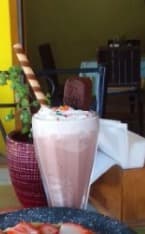 Licuado de Fresa en Leche