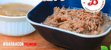PAQ2. 1/2 DE BARBACOA CONSOME Y SALSA.