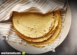 Orden de tortillas de maíz.