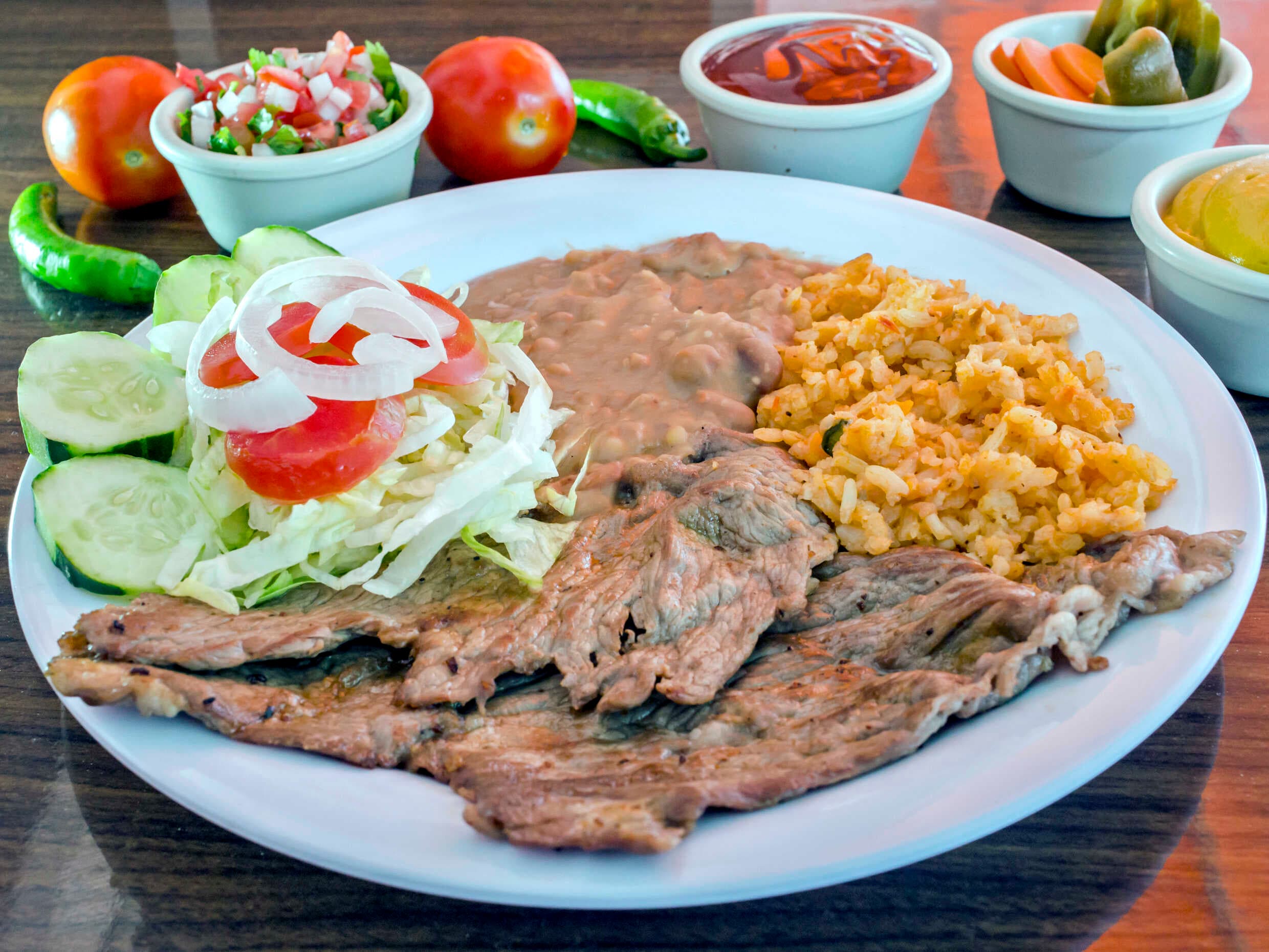 Carne Asada con Coca de 400ml