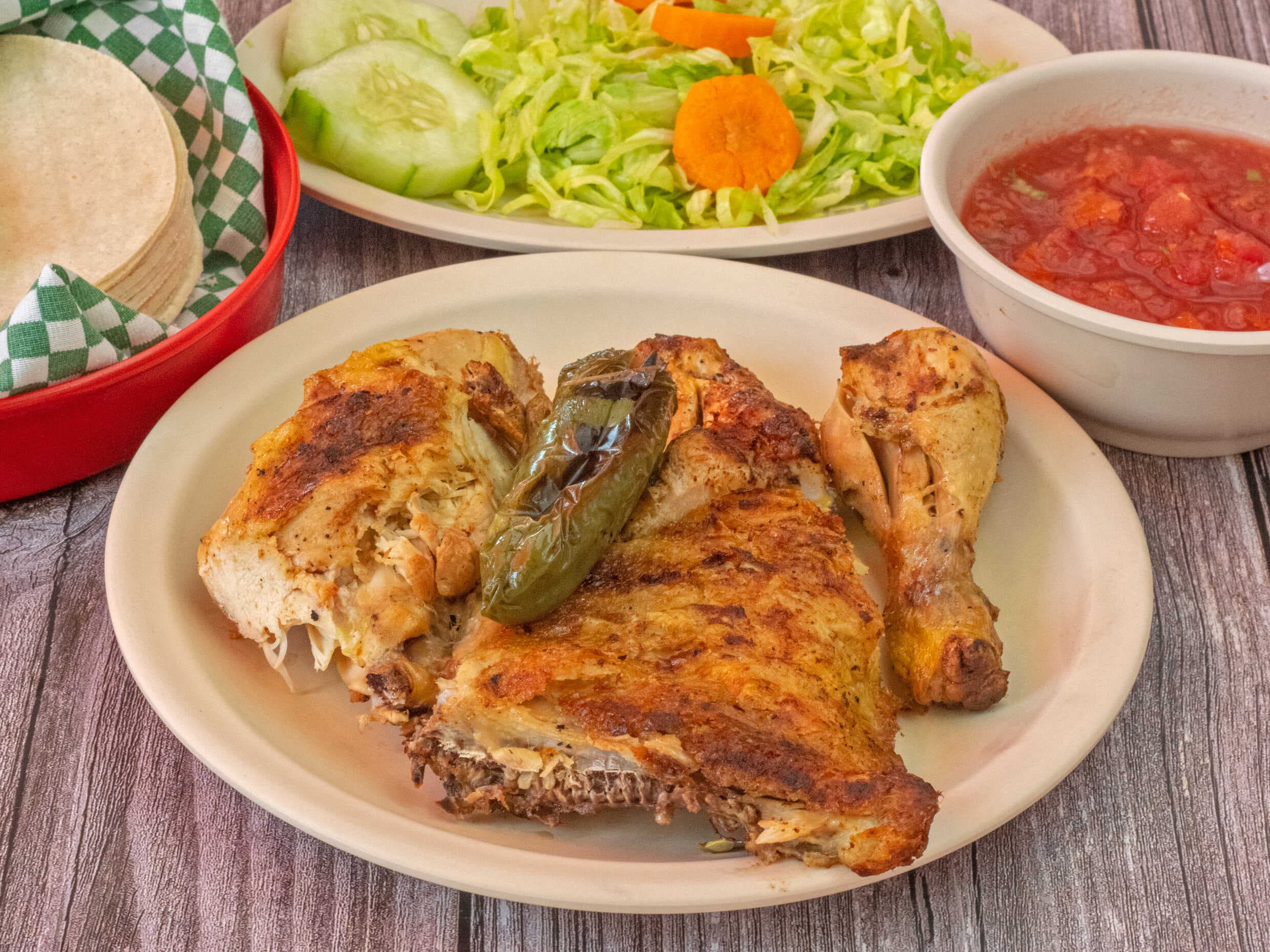 Combo 1/2 pollo + 1 refresco 600 ml