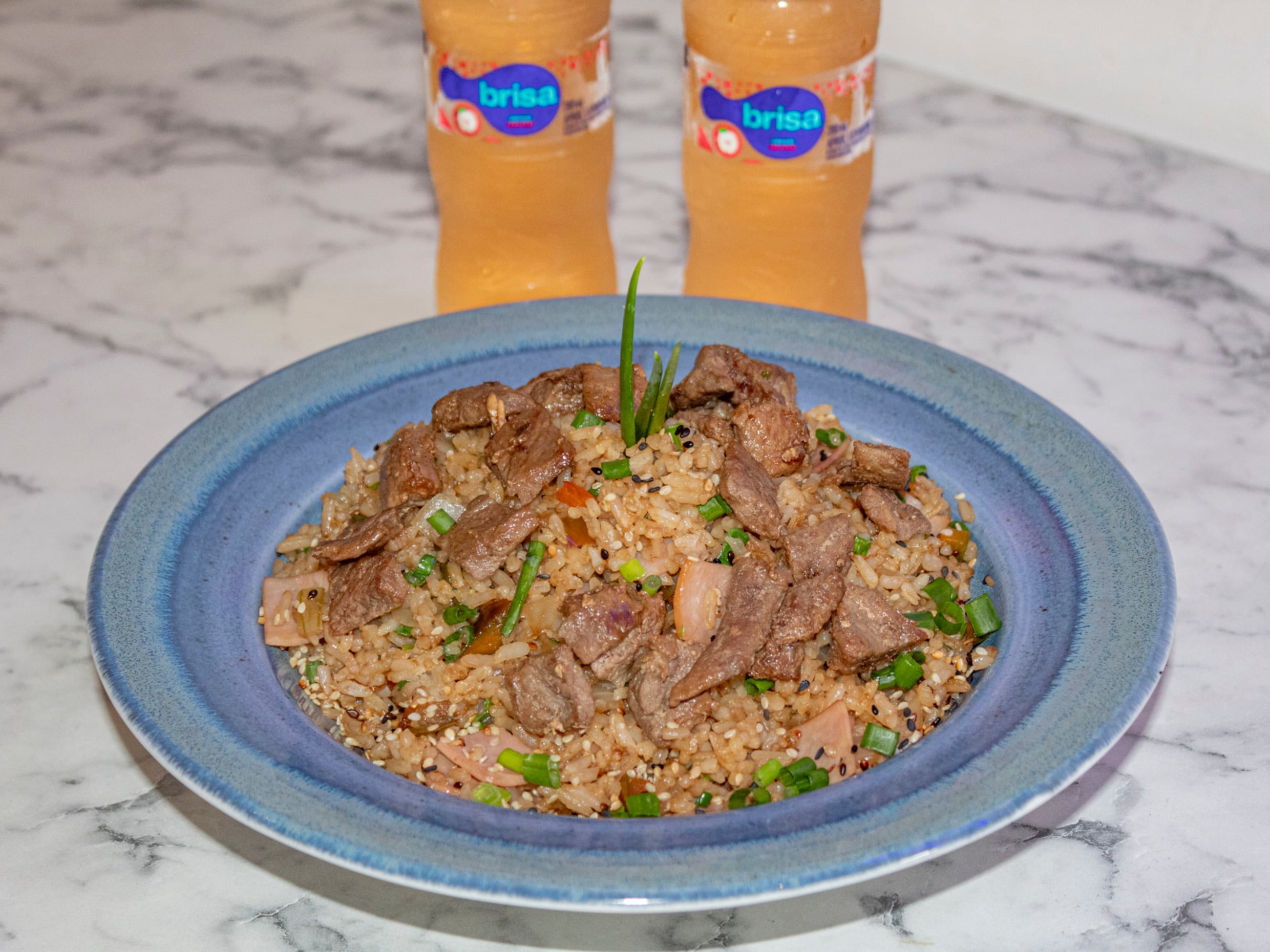 COMBO PARA DOS - ARROZ LOMO TERIYAKI + 2 BEBIDAS