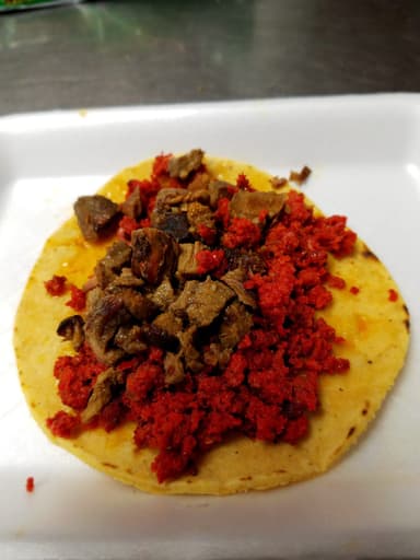 Taco Campechano Asada y Chorizo