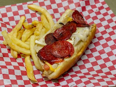 Hot Dog pepperoni con papaS