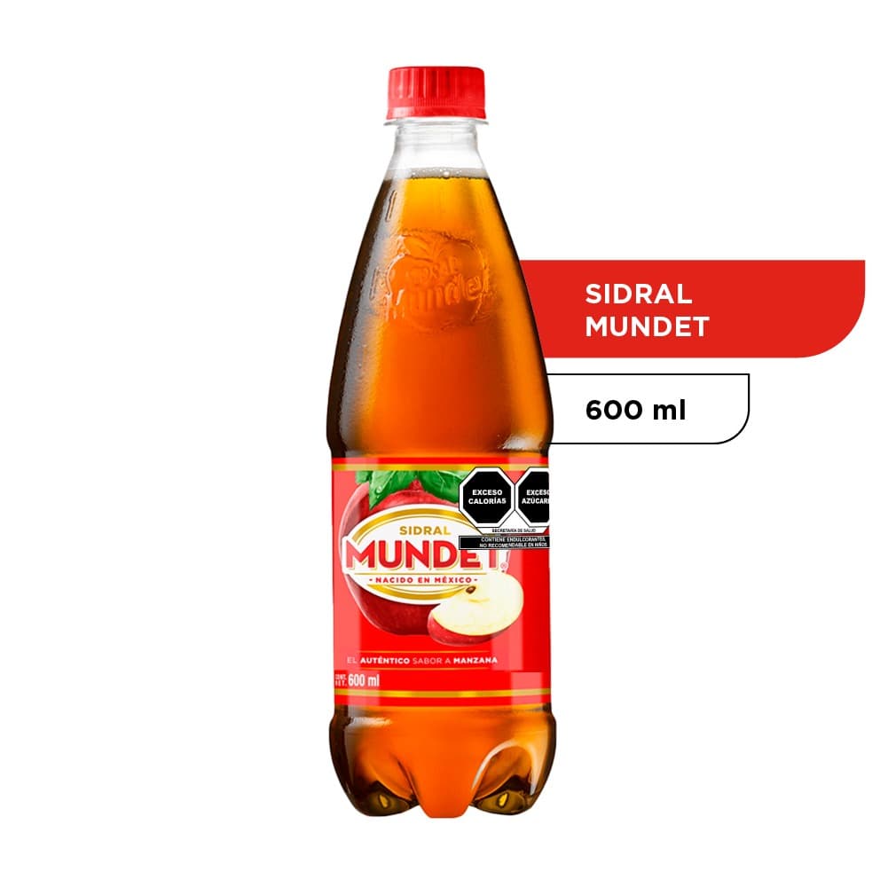 Sidral Mundet Manzana 600 ML.