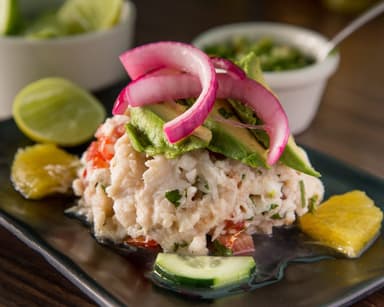 Tostada de Ceviche de Pescado