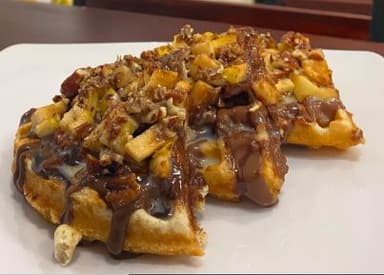 Waffle de Plátano y Lechera