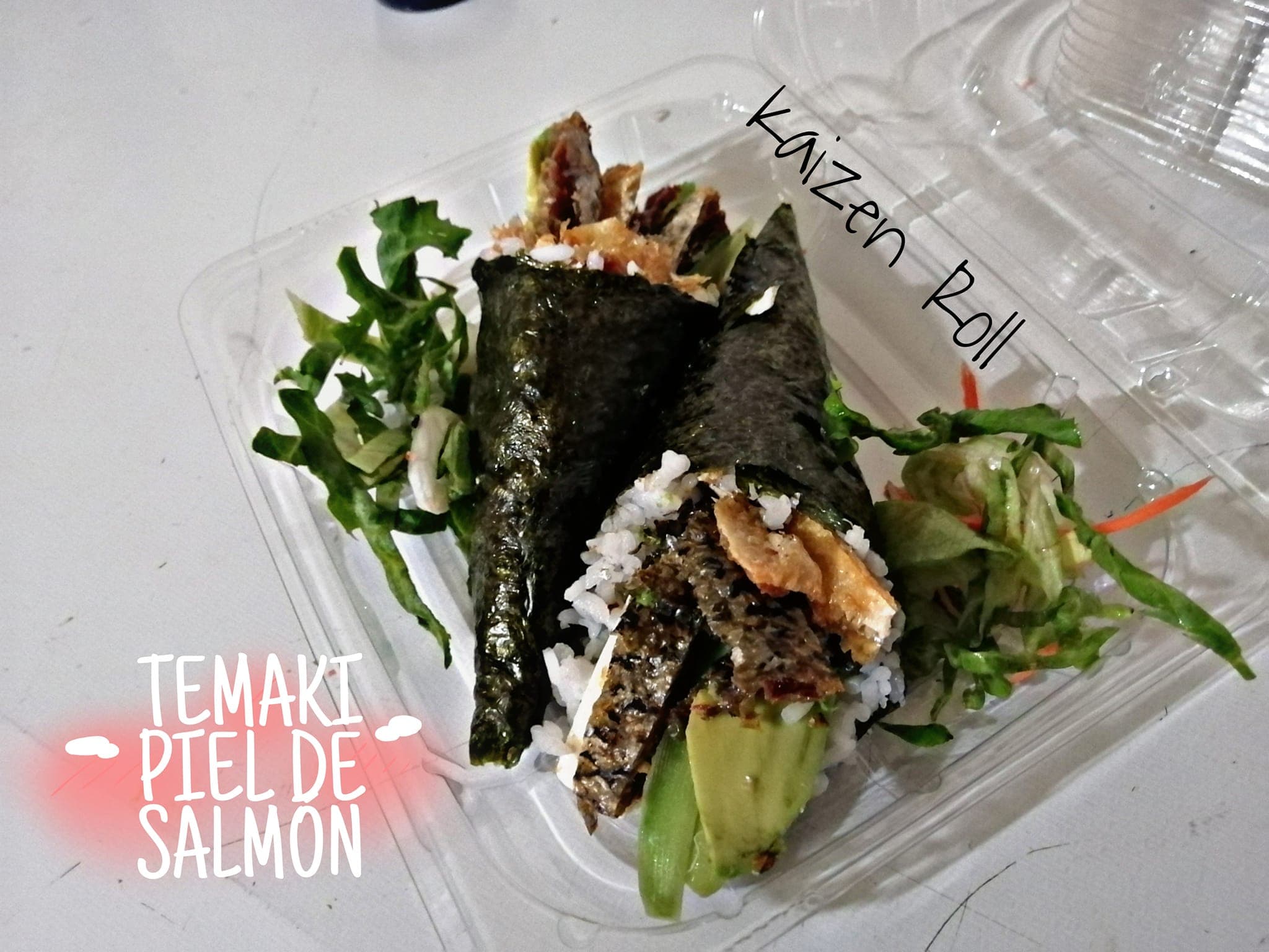 Temaki Piel de Salmón