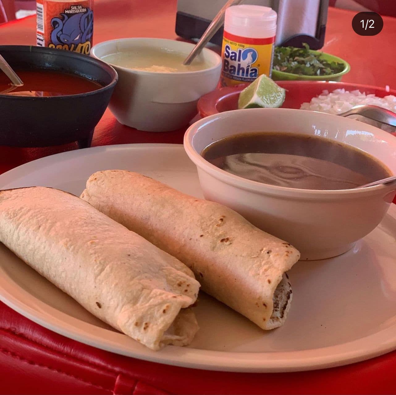 4 Tacos + 2 Tortillas con Asientos + 2 Refresco