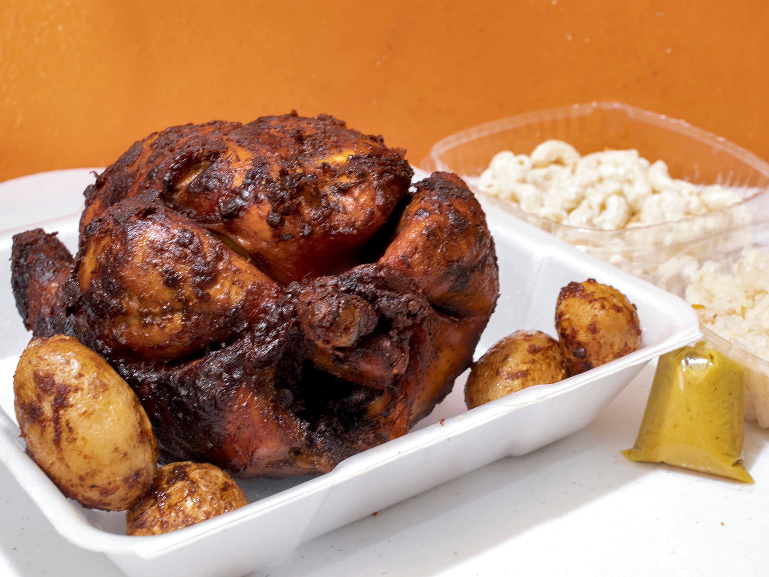 POLLO ENTERO ROSTIZADO A LA DIABLA