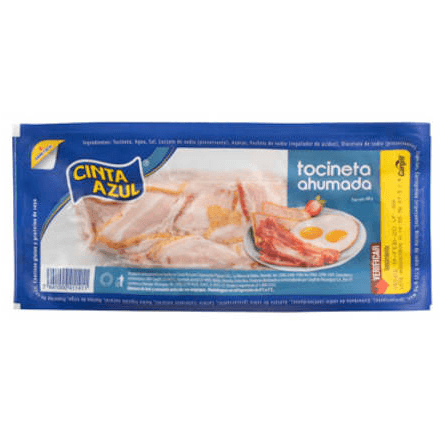 Tocineta Ahumada Cinta Azul 200 g