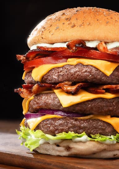 Hamburguesa triple carne🍔🔥