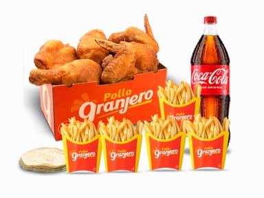 Banque10 Piezas + 5Papas + 10tortillas + Coca 1.5l