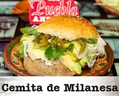 Cemita Grande Milanesa de Cerdo