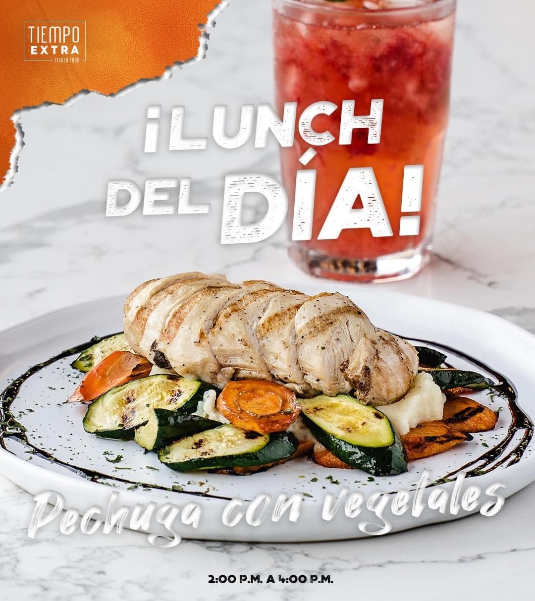 Pechuga con vegetales