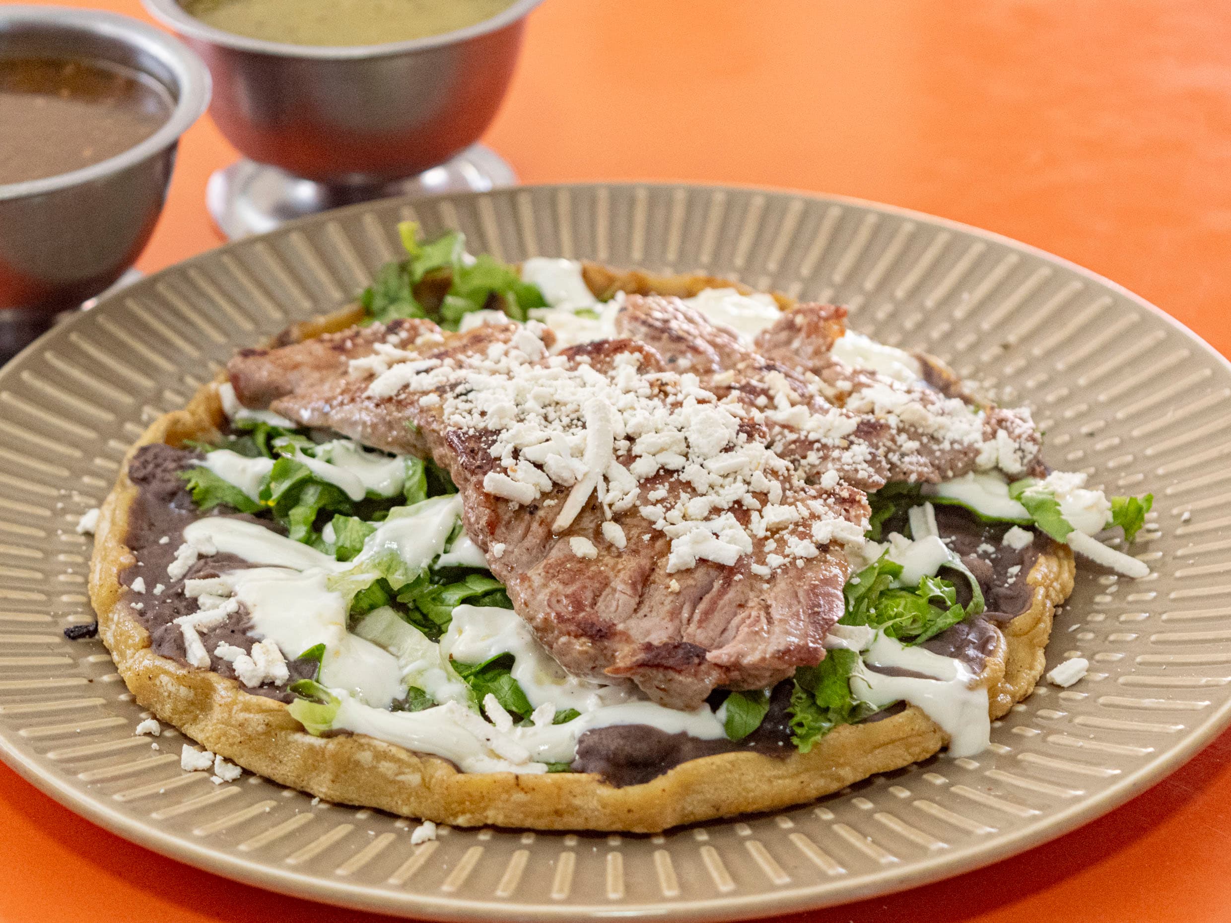 Sope con arrachera