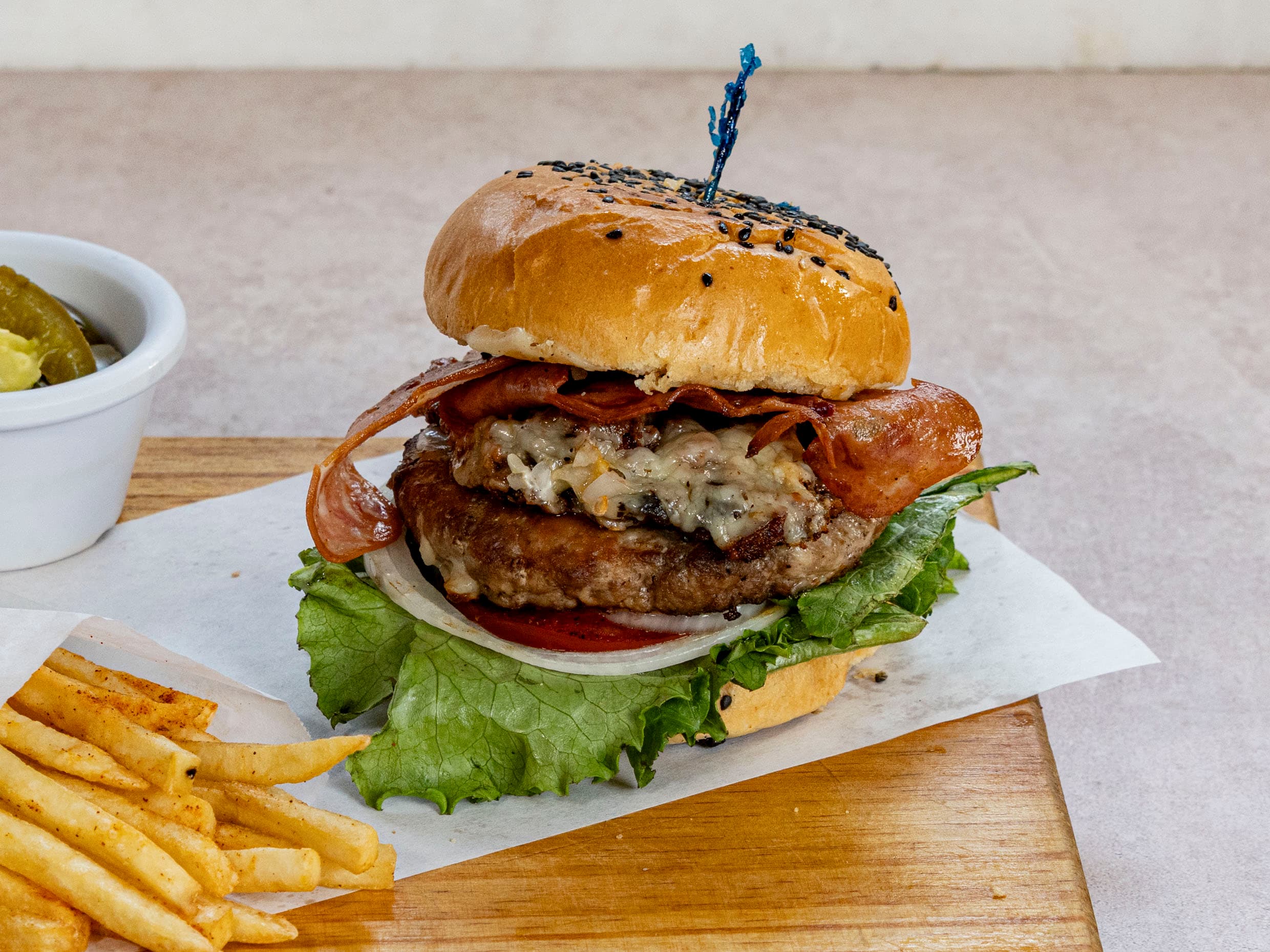 Hamburguesa Huerca + Papas