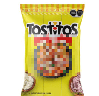 TOSTITOS verdes o morados preparados c/elote