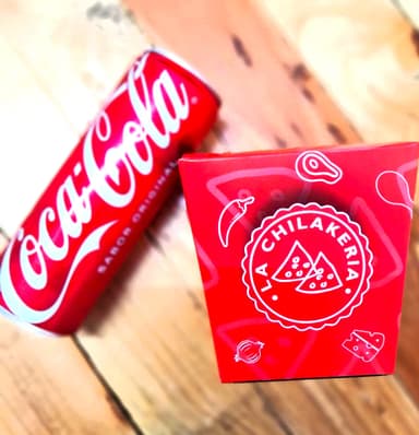 Chilakiles Chicos con proteína y refresco