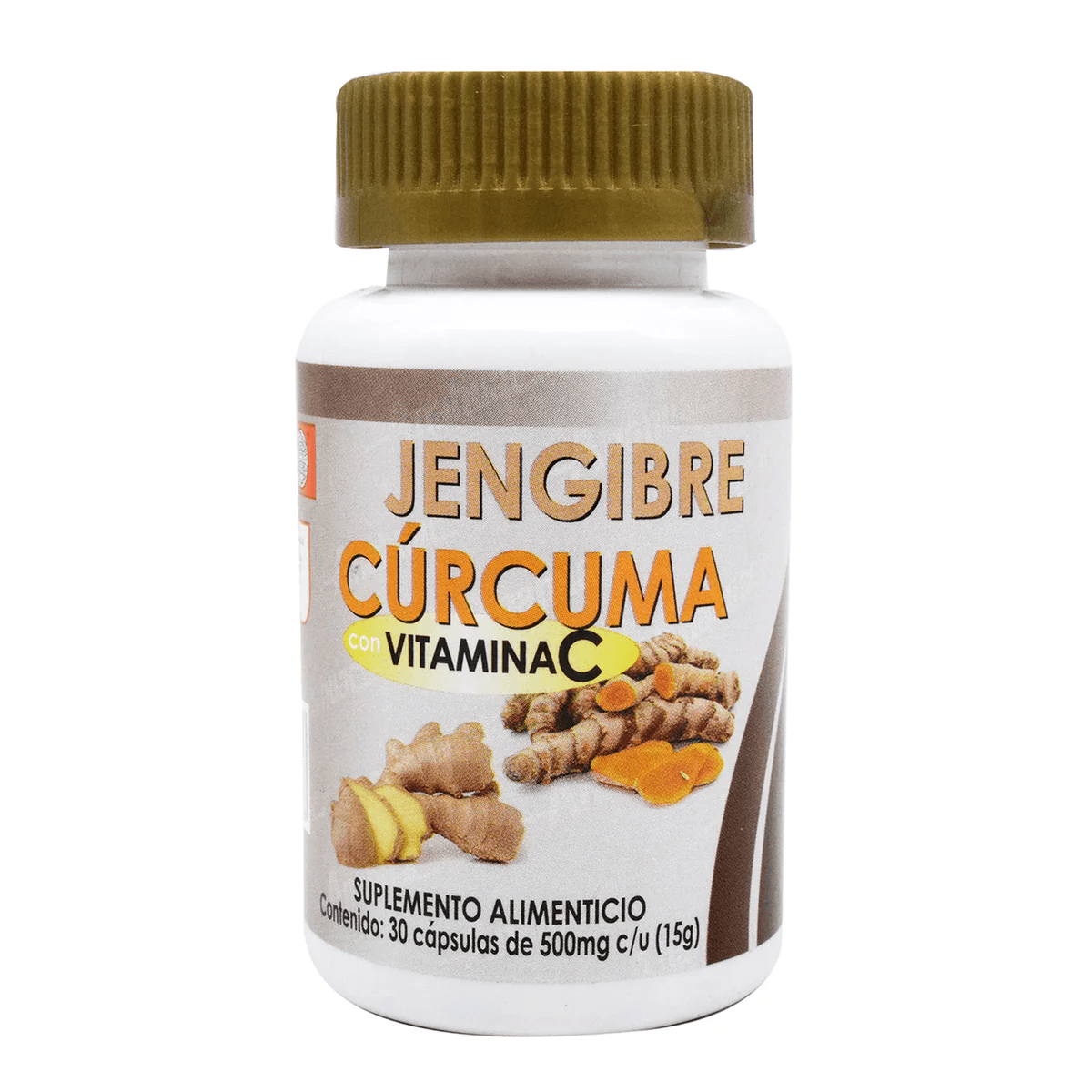JENGIBRE CURCUMA Y VITAMINA C 30 CAP