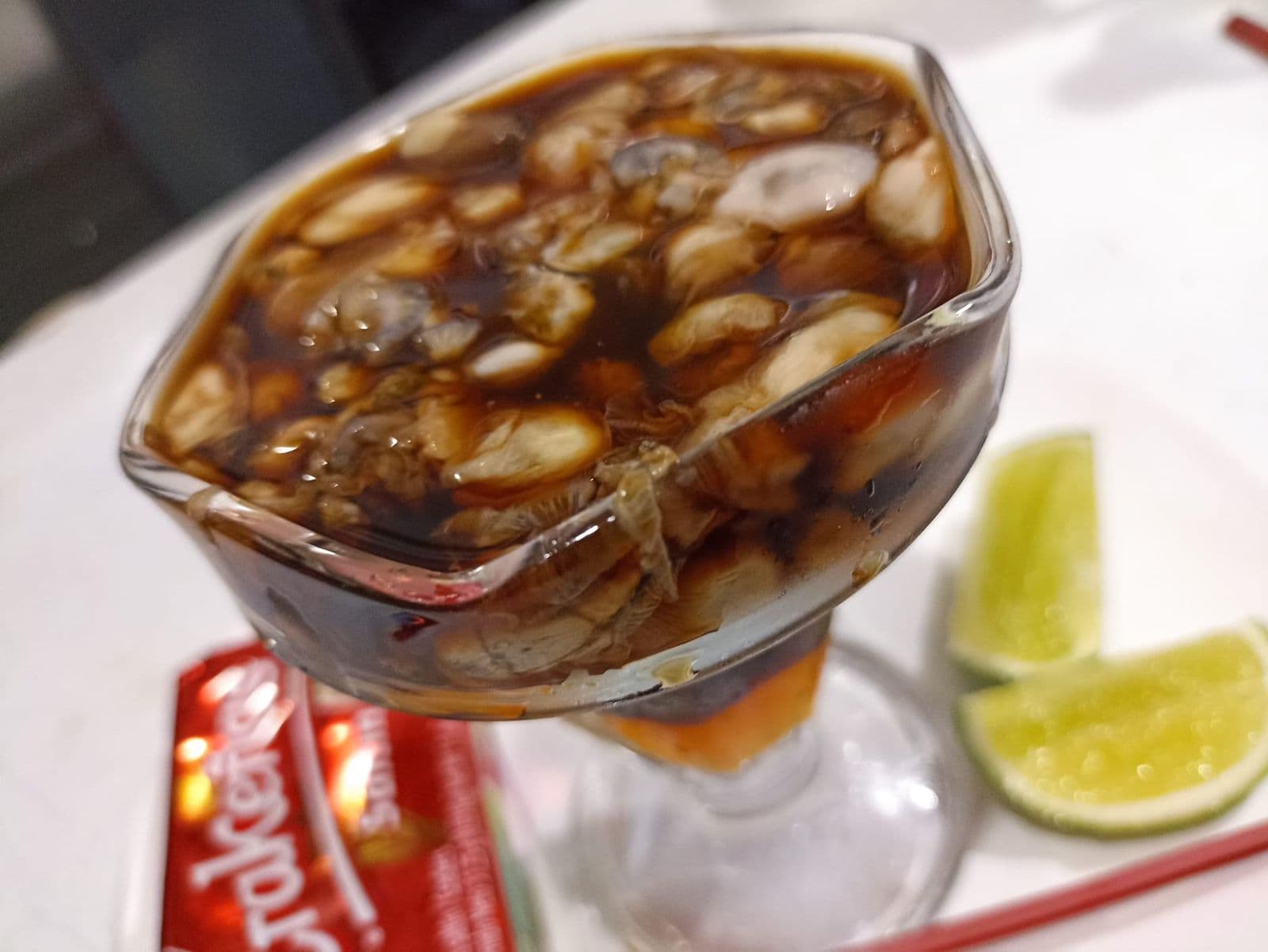 Ostras en vino