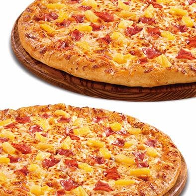 Combo-Promo! Par de Hawaianas, 2 Pizzas Grandes