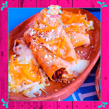 Flautas con guiso