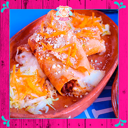 Flautas con guiso