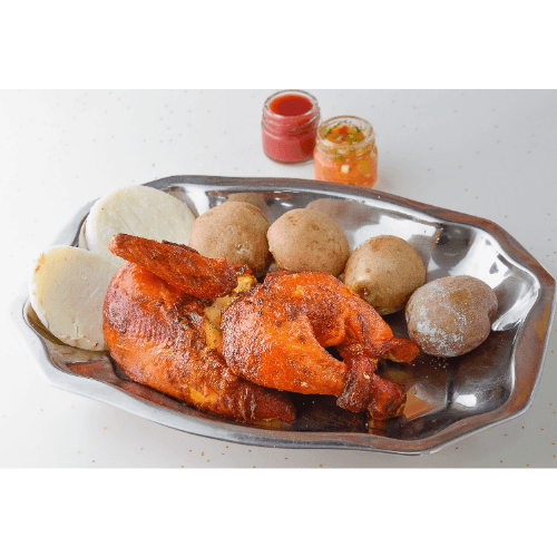 Medio Pollo Asado o Frito