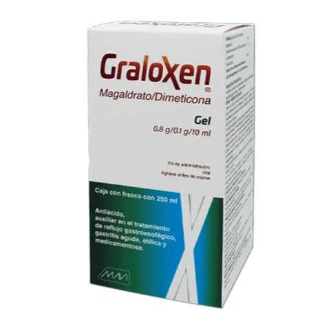 Graloxen Gel 0.8 g/ 0.1 g / 10 mL Frasco con 250 mL