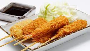 Pieza de Kushiage de Camarón