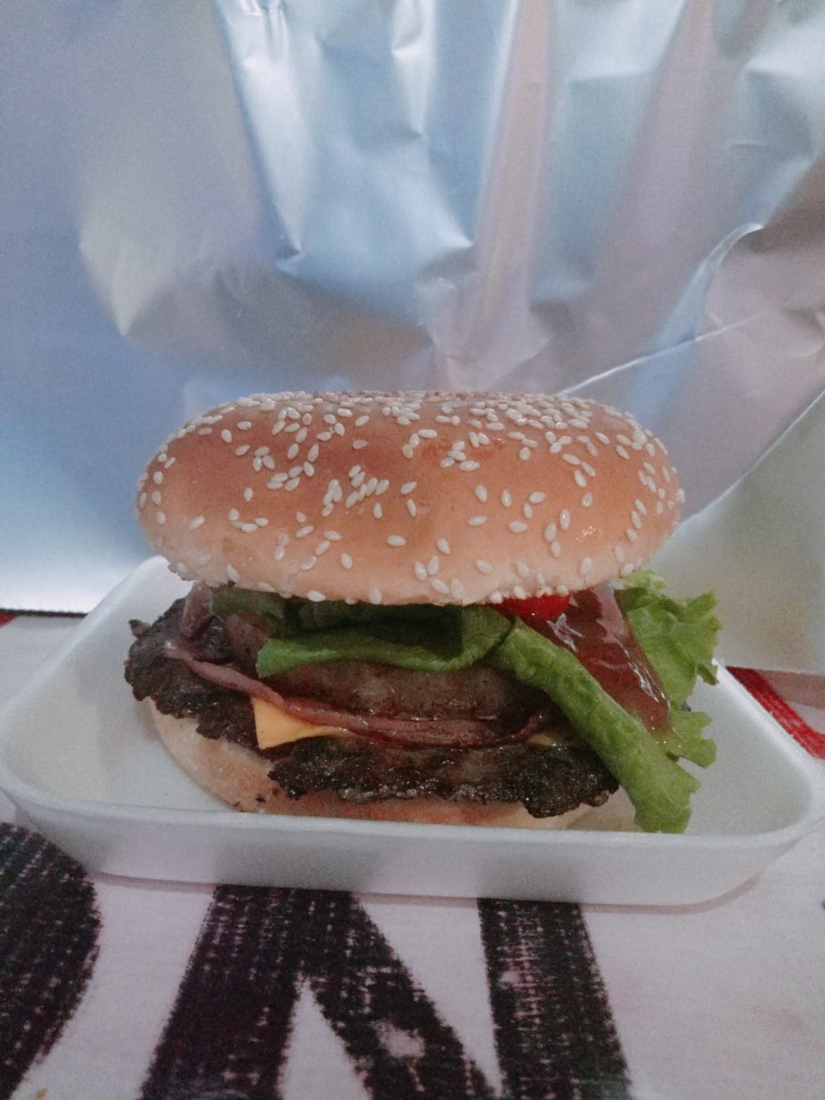 Hamburguesa Hawaiana.