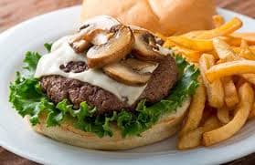 Burger de Res con Champiñones