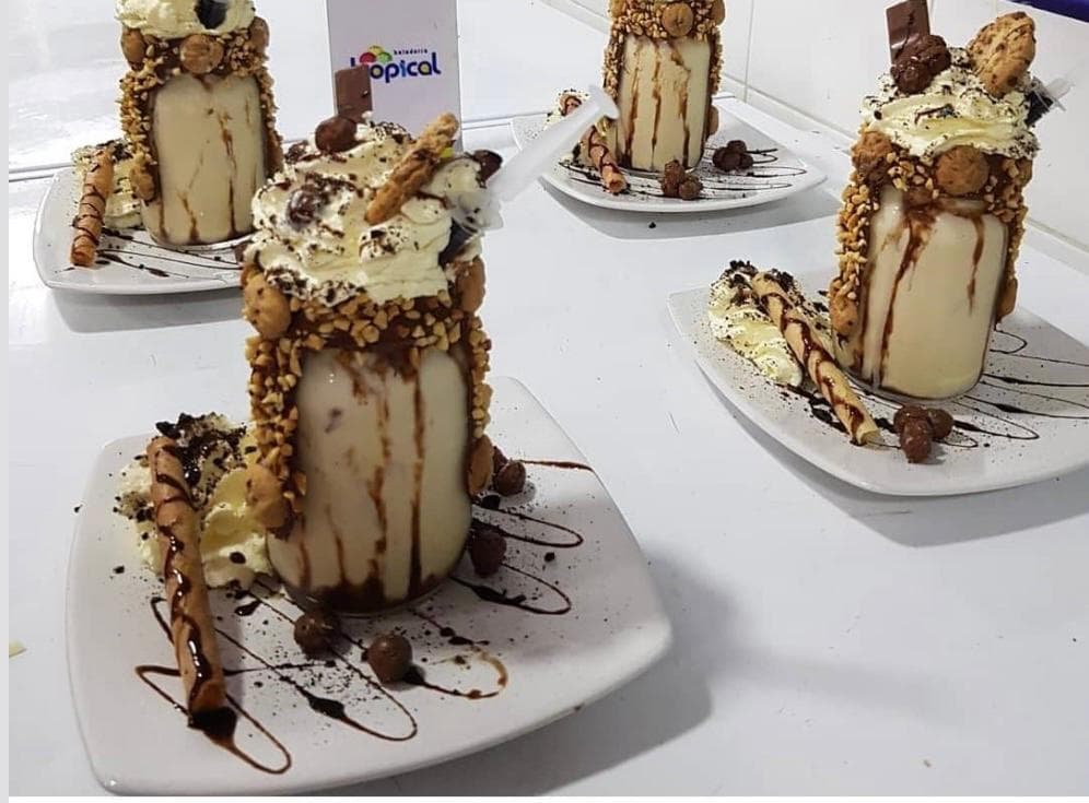 Malteada con Toppings de Colores