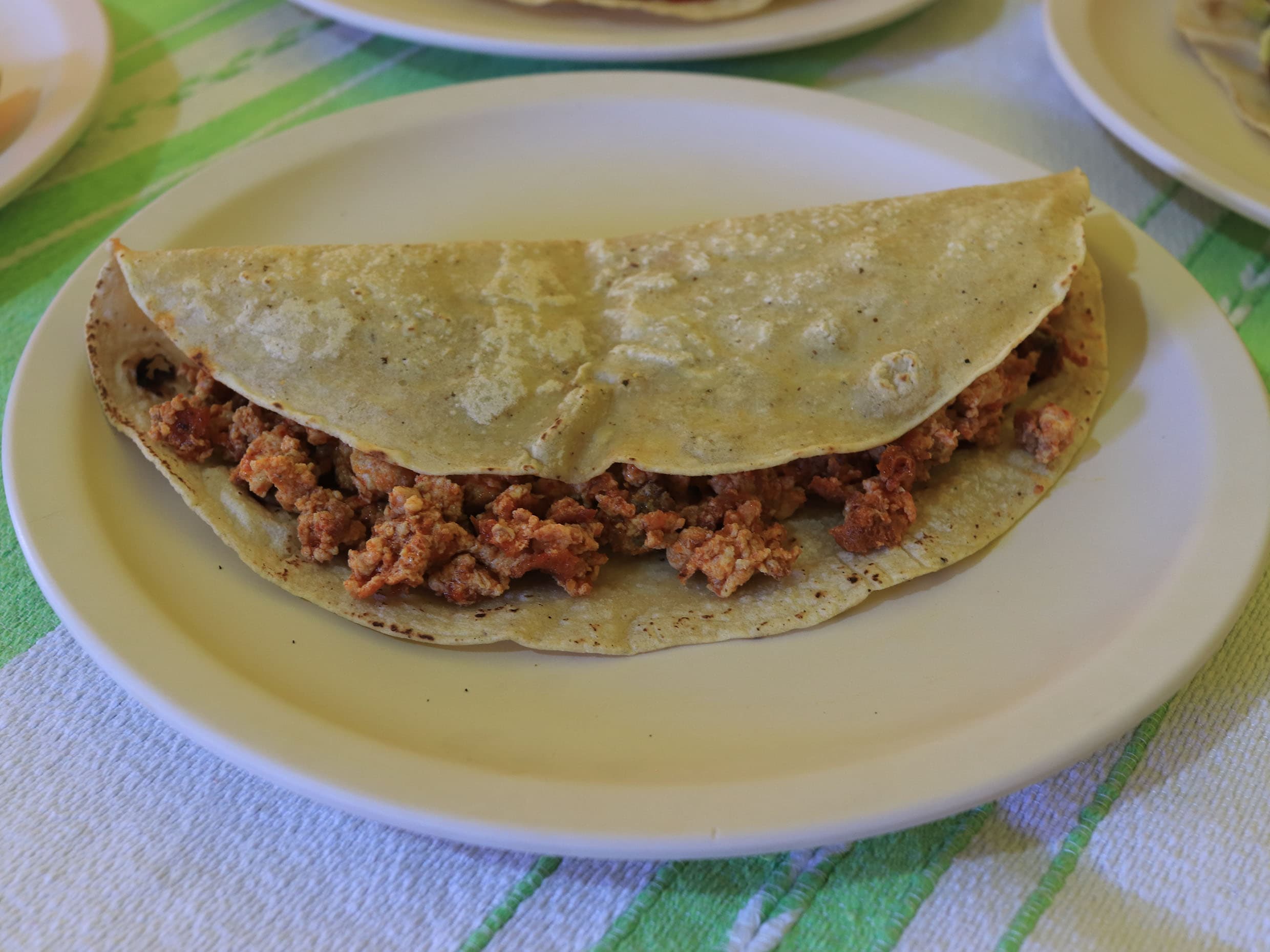 Taco de Chorizo con Huevo