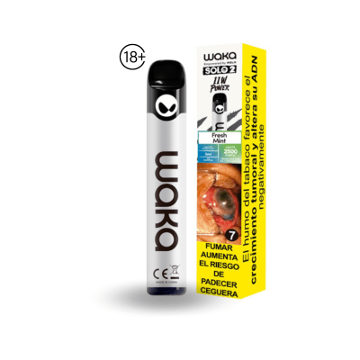 WAKA SOLO 2 BLUEBERRY SPLASH VAPORIZADOR 3% 2500 PUFF 1 UD