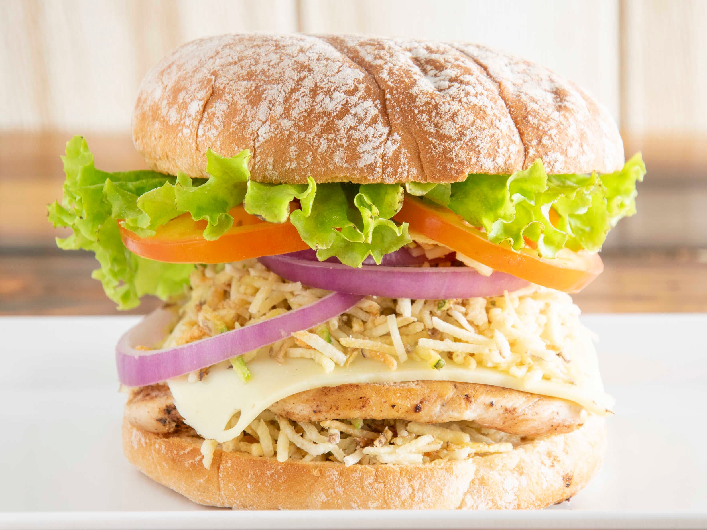Hamburguesa Maxi Pollo Clasica