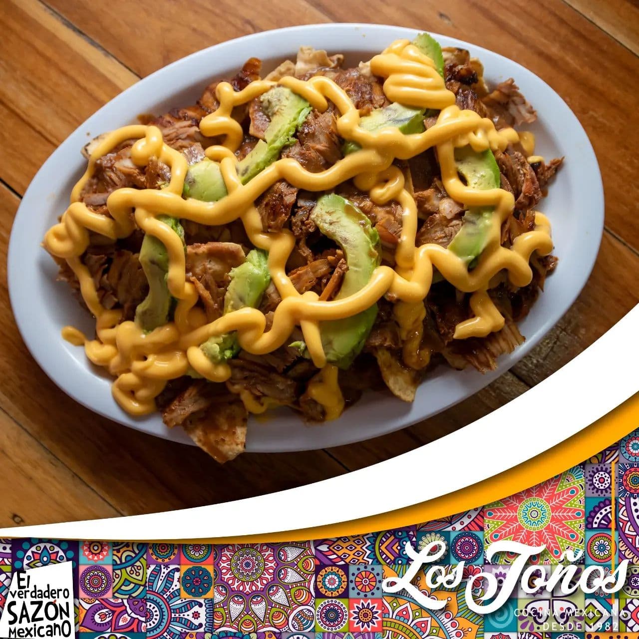 Nachos Pastor + 2 Té 1 Lt