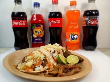 Combo-Taquesos de Bistec Maíz + Refresco