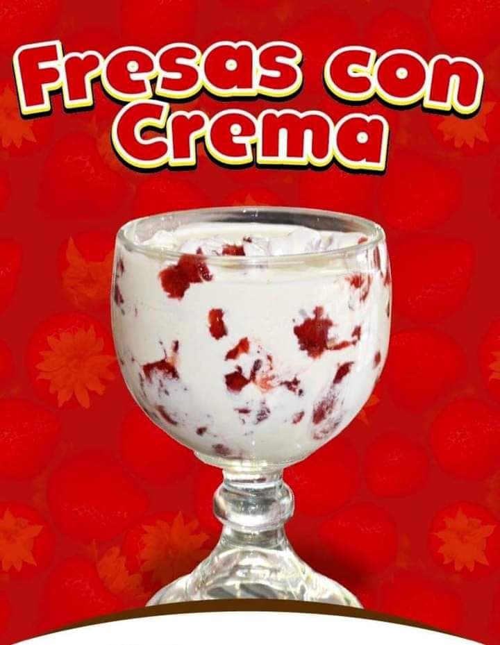 Fresas con Crema 1/2 L