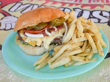 2 Hamburguesas Rancheras + Ord de Papa + 2 Cocas