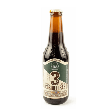 Cerveza tres cordilleras negra 330ml