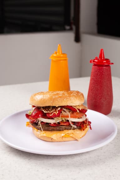 Salchiburger con Trompo