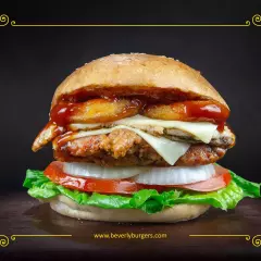 Hamburguesa Pollo + Pollo BBQ