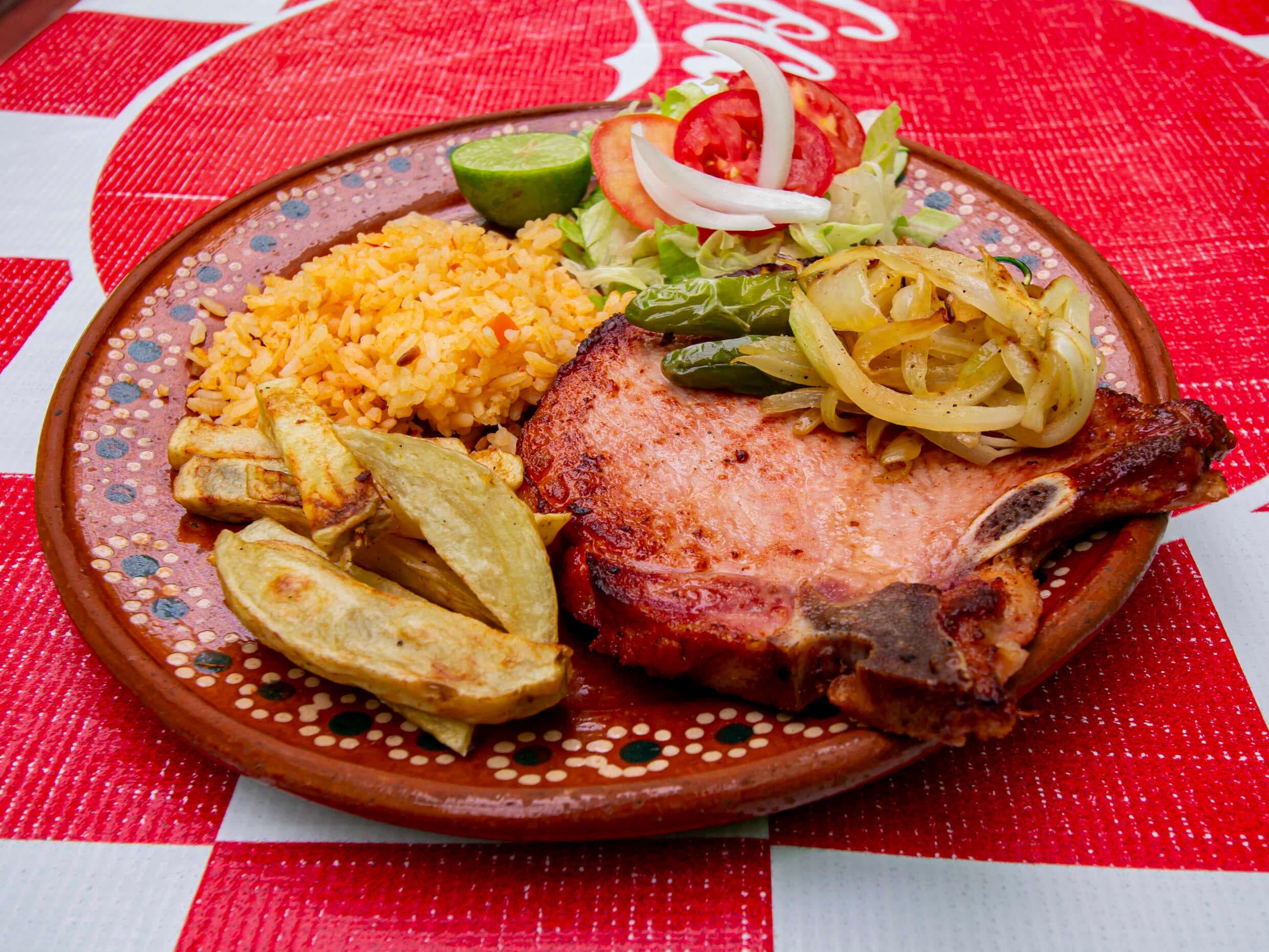Chuleta ahumada asada