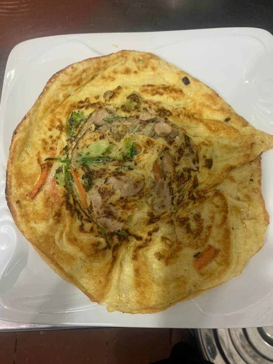 tortilla con verturas