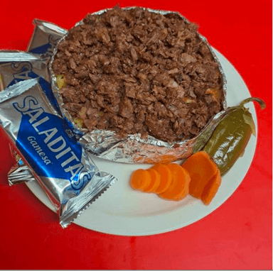 Papa con Bistec