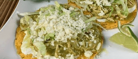 Chilaquiles Verdes Grandes Con Pollo